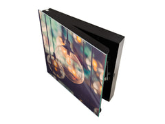 Petite armoire pour clés avec motif au choix K01 Lignes concentriques