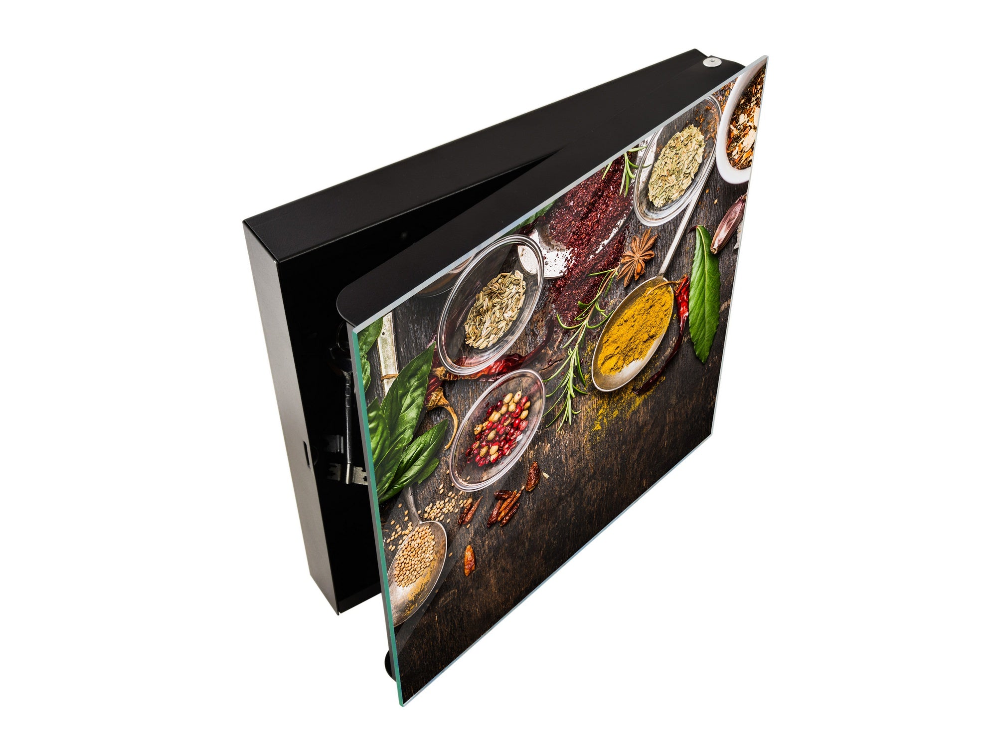 Key Cabinet together with Magnetic Glass Markerboard KN18 Herbs and spices Series : Rustical spices