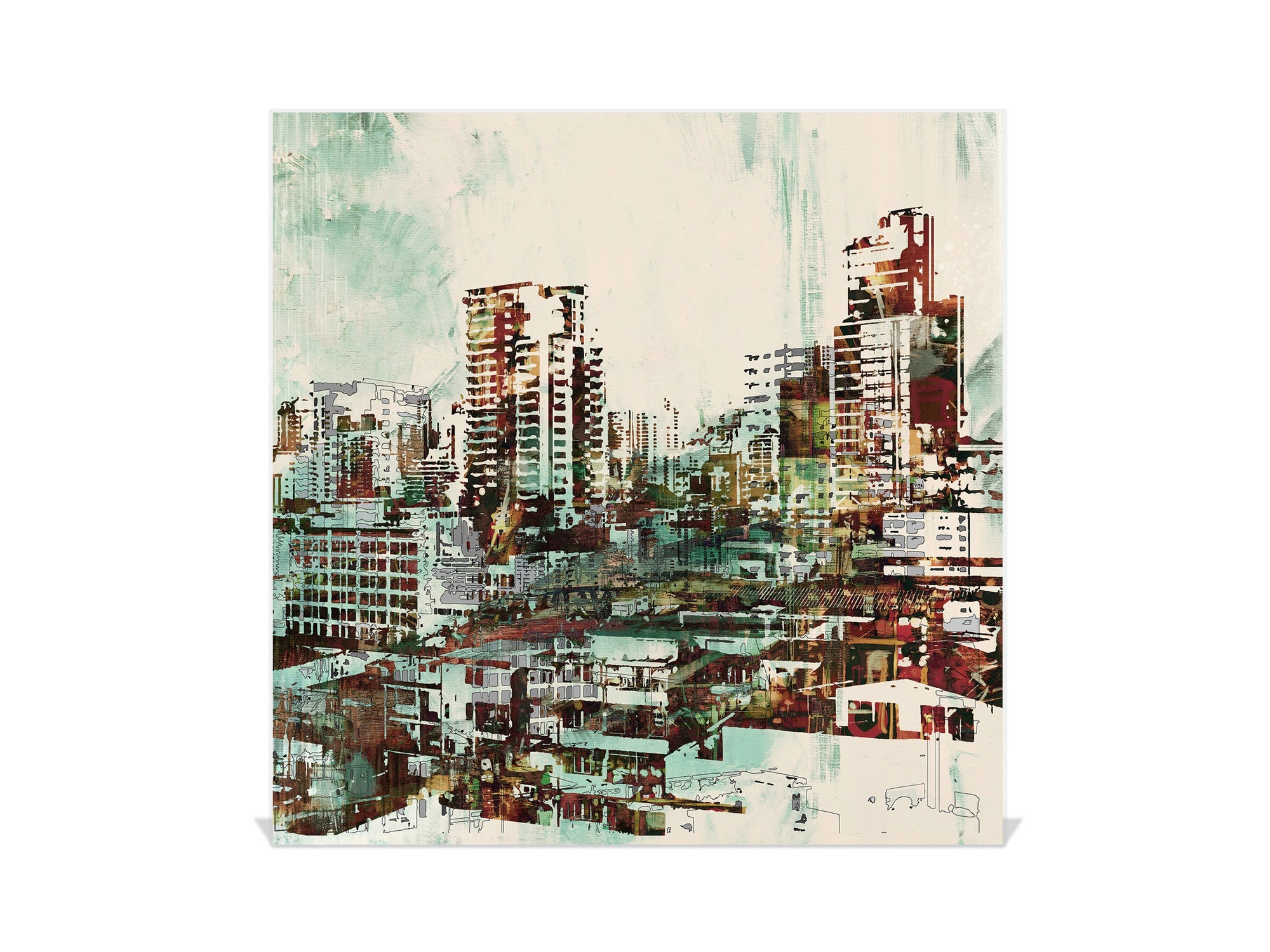 Petite armoire pour clés avec motif au choix K01 Lignes concentriques