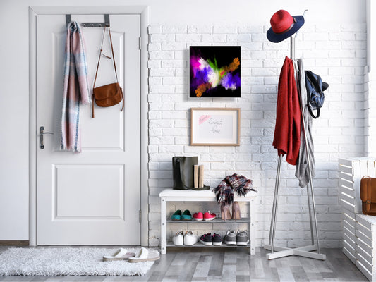 Wall Mount Key Box together with Decorative Dry Erase Board KN15 Art Series : Colour explosion 3