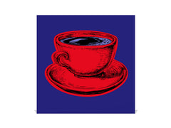 Key Storage Box with Magnetic Glass Whiteboard – Sleek Wall-Mounted Organizer – Magnetic Dry-Erase Key Holder – Decorative Key Organizer for Entryways & Offices – KN24 Pop Art Series : Pop Art Cup of Coffee 4