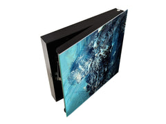 Key Cabinet Storage Box with Frameless Glass White Board KN16 Textures Series : Vintage texture