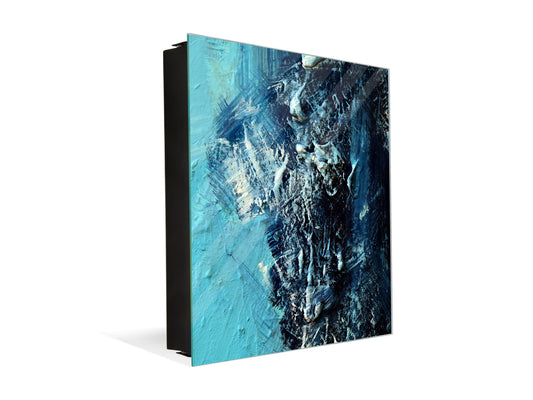 Key Cabinet Storage Box with Frameless Glass White Board KN16 Textures Series : Vintage texture