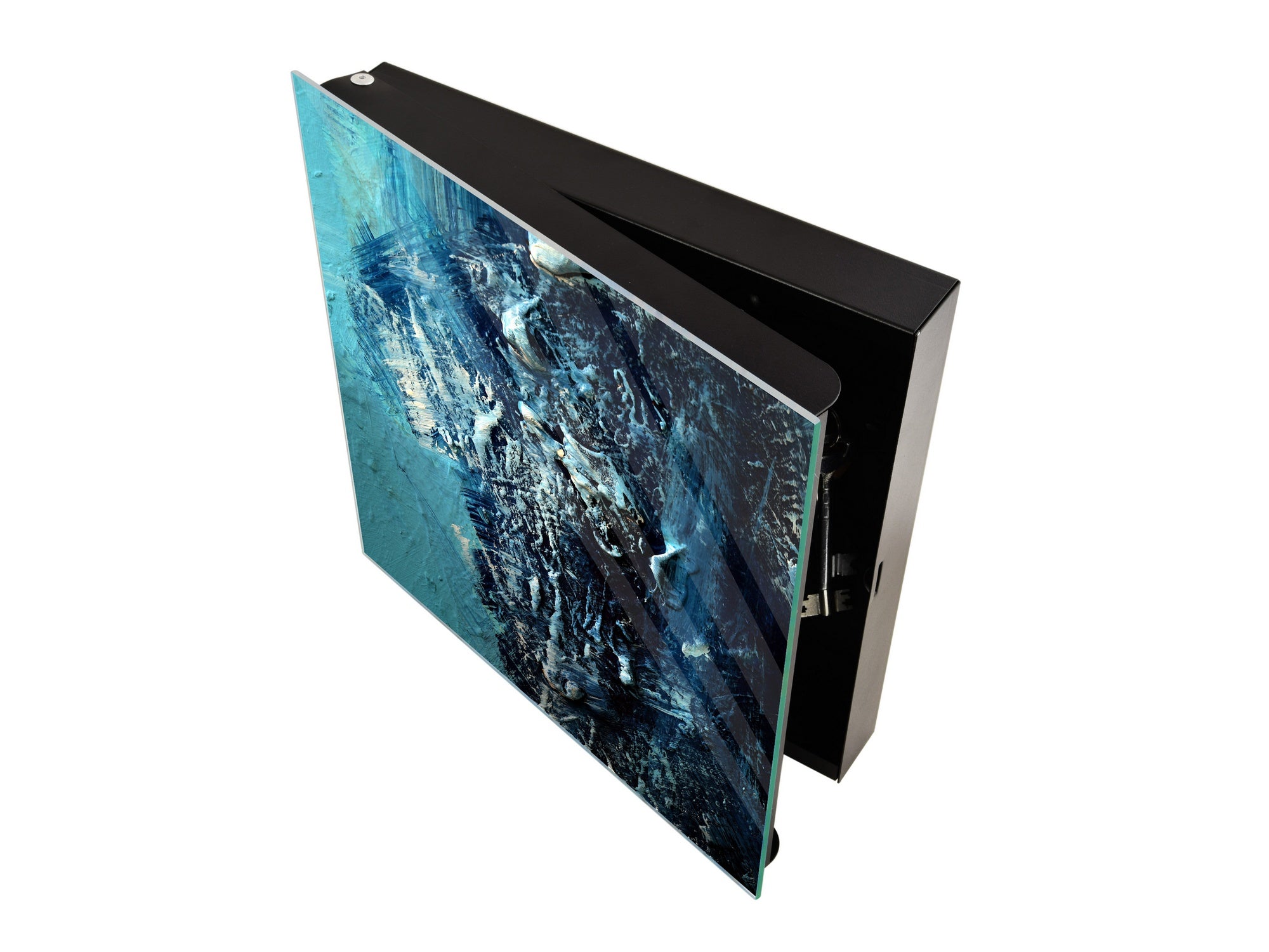 Key Cabinet Storage Box with Frameless Glass White Board KN16 Textures Series : Vintage texture