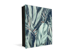 Key Cabinet Storage Box with Frameless Glass White Board KN16 Textures Series : Tropical wallpaper 2