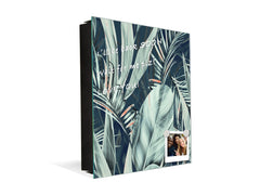 Key Cabinet Storage Box with Frameless Glass White Board KN16 Textures Series : Tropical wallpaper 2