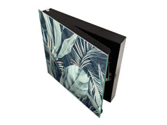 Key Cabinet Storage Box with Frameless Glass White Board KN16 Textures Series : Tropical wallpaper 2
