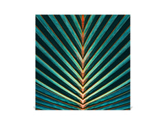 Decorative Key Box with Magnetic Glass Dry-Erase Board KN14 Nature series : Palm leaf