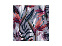 Key Cabinet Storage Box with Frameless Glass White Board KN16 Textures Series : Tropical wallpaper 3