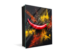 Key Cabinet together with Magnetic Glass Markerboard KN18 Herbs and spices Series : Chilli pepper