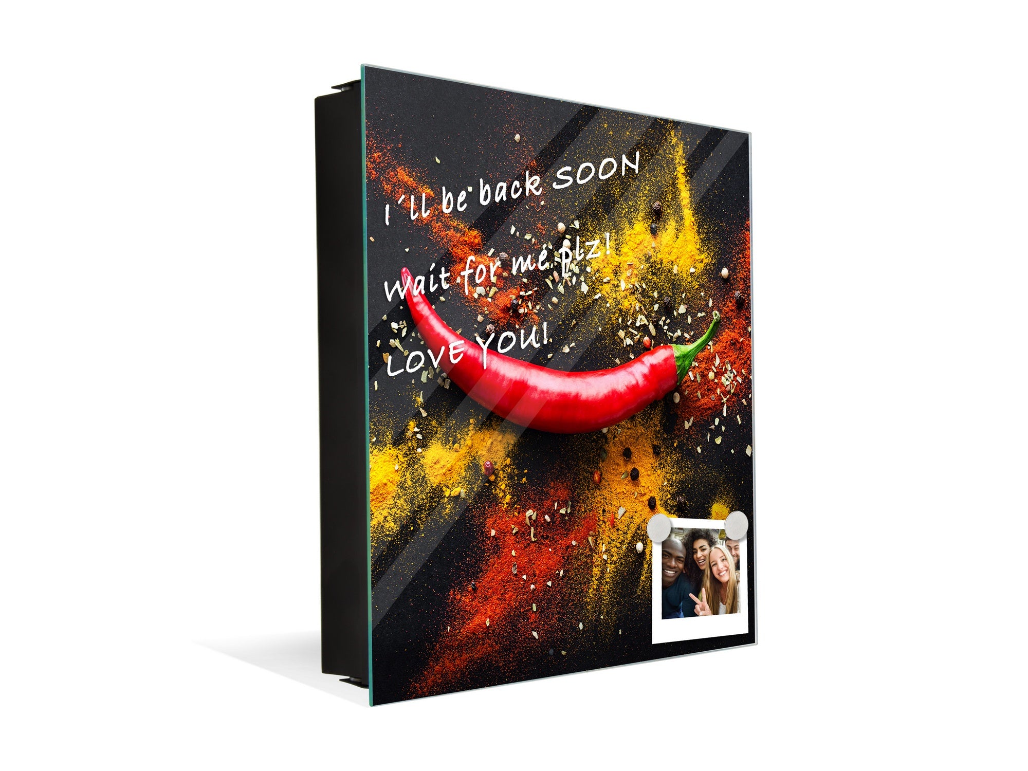 Key Cabinet together with Magnetic Glass Markerboard KN18 Herbs and spices Series : Chilli pepper