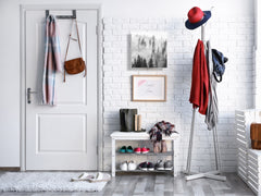 Wall Mounted Key Holder and Magnetic Dry-Erase Glass Board KN19  Miscellaneous Series : Foggy forest