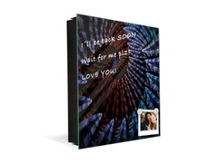 Wall Mounted Key Holder and Magnetic Dry-Erase Glass Board KN19  Miscellaneous Series : Colour fireworks