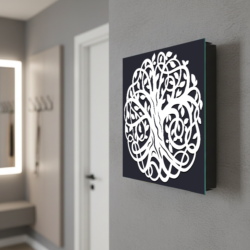 Portachiavi decorativo con lavagna magnetica K11: Albero celtico della vita