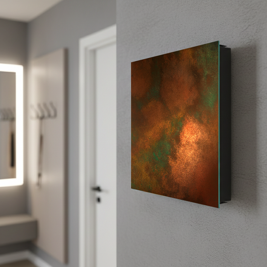 Petite armoire pour clés avec motif au choix K01 Lignes concentriques