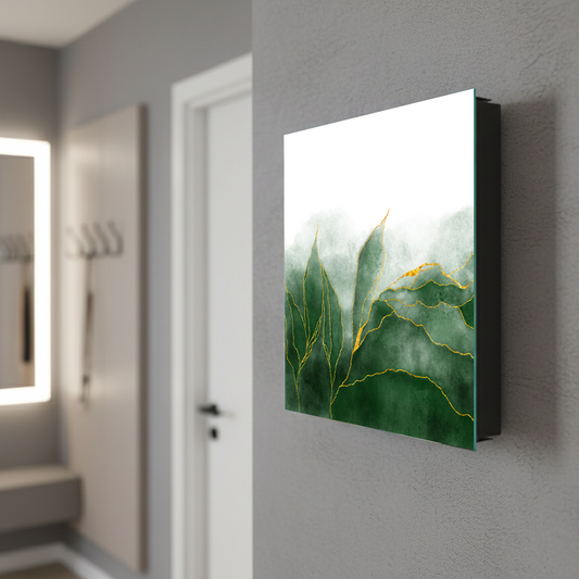 Petite armoire pour clés avec motif au choix K01 Lignes concentriques