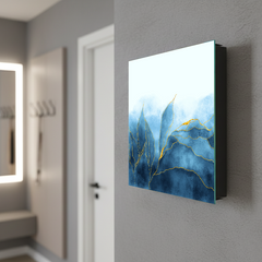 Petite armoire pour clés avec motif au choix K01 Lignes concentriques