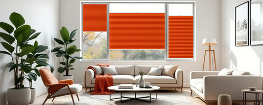 Drill Mount Custom Made Pleated Blinds