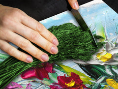 UNIQUE Tempered GLASS Kitchen Board –Scratch Resistant Glass Cutting Board – MEASURES: SINGLE: 60 x 52 cm (23,62” x 20,47”); DOUBLE: 30 x 52 cm (11,81” x 20,47”); D35 Art Series : Bouquet of flowers 2