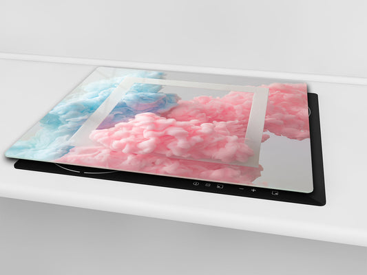 UNIQUE Tempered GLASS Kitchen Board –Scratch Resistant Glass Cutting Board – MEASURES: SINGLE: 60 x 52 cm (23,62” x 20,47”); DOUBLE: 30 x 52 cm (11,81” x 20,47”); D35 Art Series : Minimal luxury 1