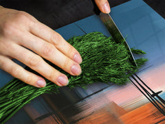 Chopping Board - Induction Cooktop Cover - Glass Cutting Board – Impact & Shatter Resistant – MEASURES: SINGLE: 60 x 52 cm; DOUBLE: 2 x 30 x 52 cm; D42 Modern Art Series : Blurry Landscape