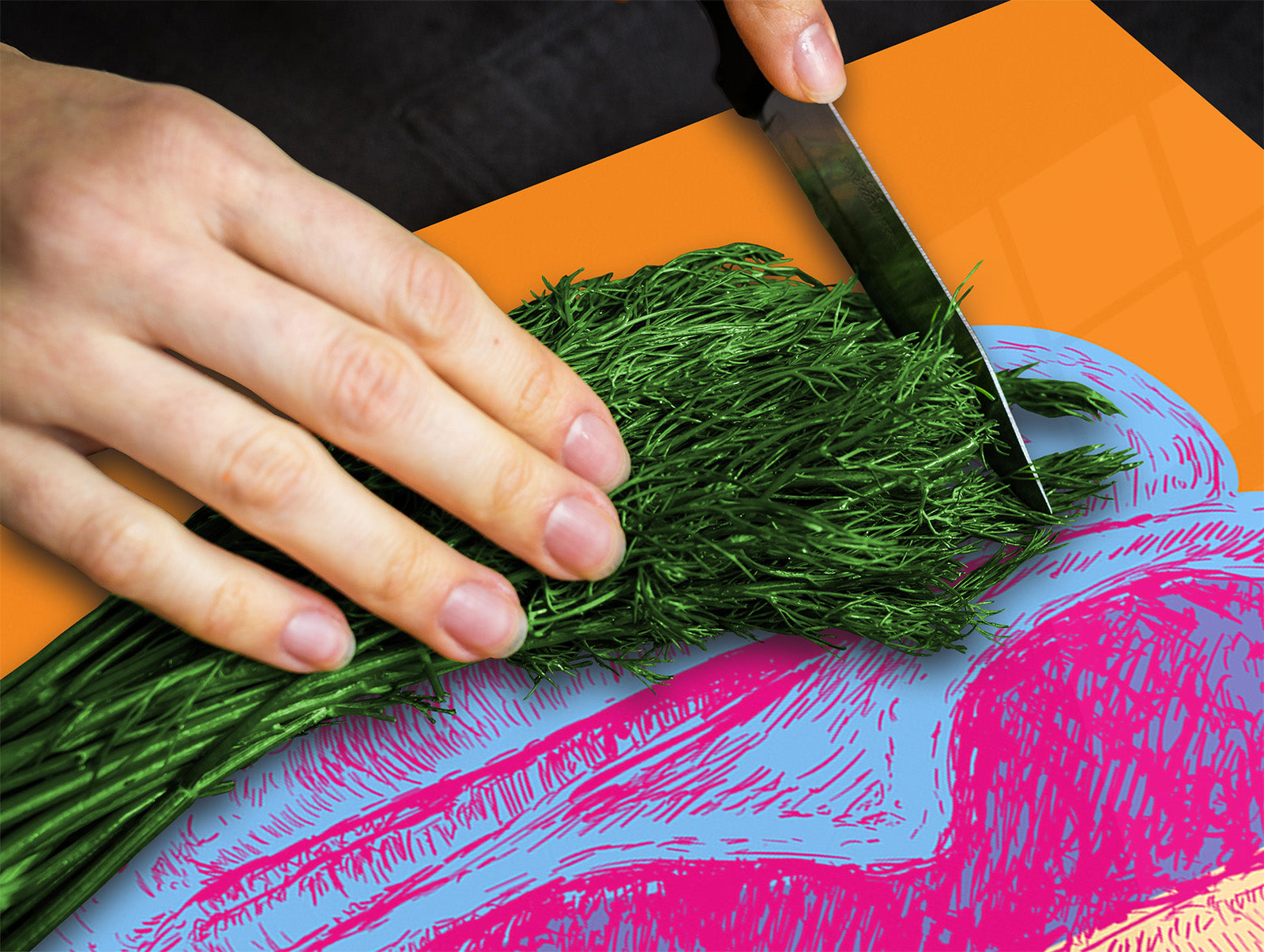 KITCHEN BOARD & Induction Cooktop Cover – Glass Pastry Board - Tempered Glass Chopping Board and Serving Tray – DIMENSIONS: SINGLE: 23,62” x 20,47”; DOUBLE: 11,81” x 20,47” – D44 Pop Art Series : Pop Art Burger 4