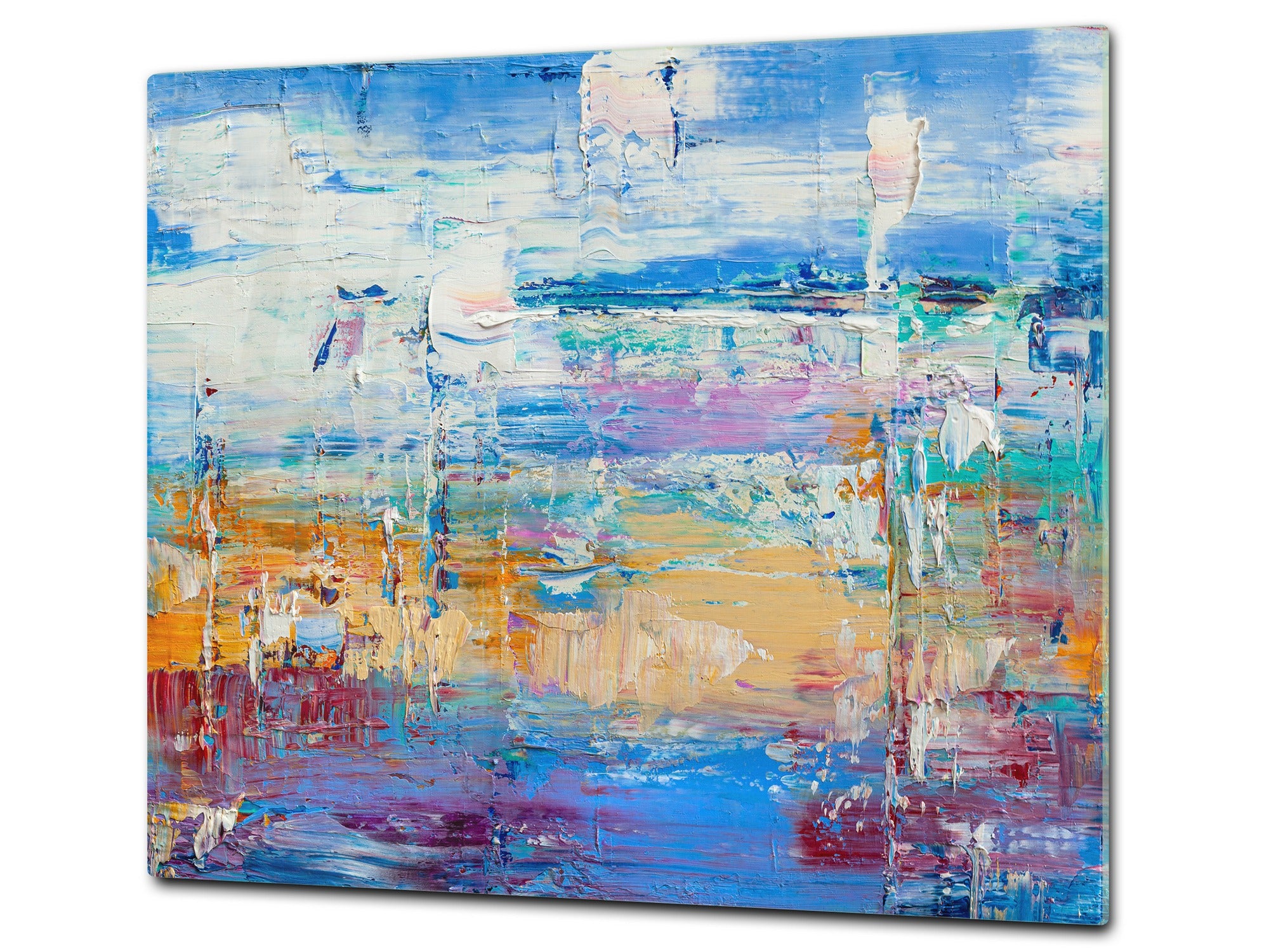 UNIQUE Tempered GLASS Kitchen Board –Scratch Resistant Glass Cutting Board – MEASURES: SINGLE: 60 x 52 cm (23,62” x 20,47”); DOUBLE: 30 x 52 cm (11,81” x 20,47”); D35 Art Series : Abstract art background 6