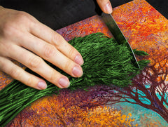 Tabla de cortar - Cubierta de la placa de inducción D04 Serie Bebidas: Cerezas 7