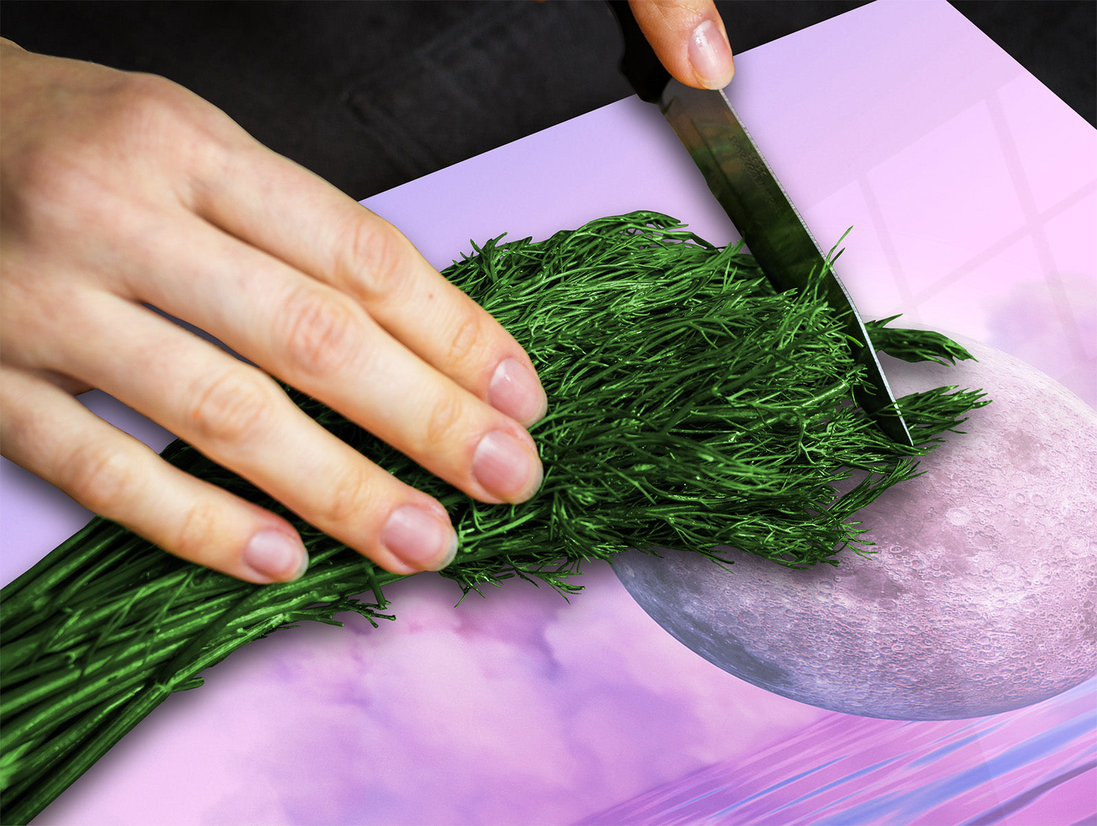 Tabla de cortar - Cubierta de la placa de inducción D04 Serie Bebidas: Cerezas 7