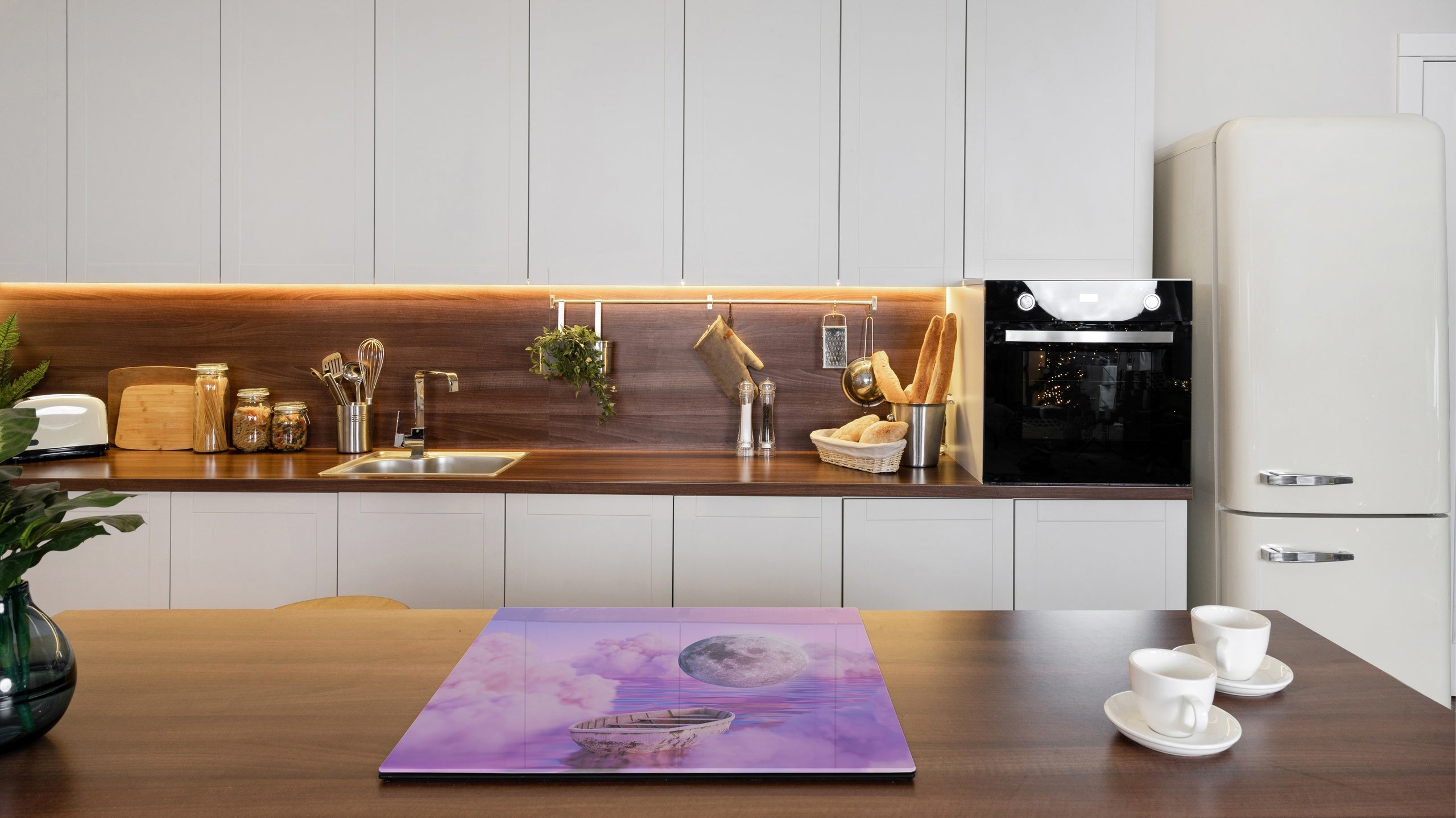 Tabla de cortar - Cubierta de la placa de inducción D04 Serie Bebidas: Cerezas 7