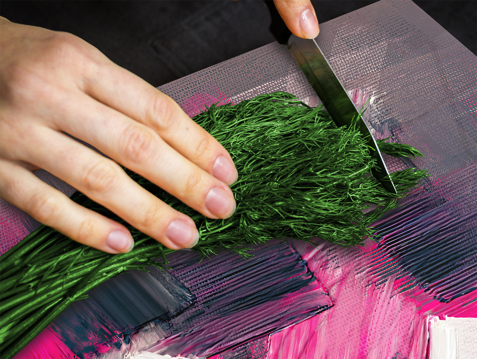 Tempered Glass Multi-Function Board: Cooktop Cover, Pastry and Hot Pot Stand and Worktop Saver – MEASURES: SINGLE: 60 x 52 cm; DOUBLE: 2 x 30 x 52 cm; D43 Abstract Concepts Series 2 : Modern Disarray