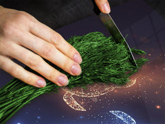 Chopping Board - Induction Cooktop Cover - Glass Cutting Board – Impact & Shatter Resistant – MEASURES: SINGLE: 60 x 52 cm; DOUBLE: 2 x 30 x 52 cm; D42 Modern Art Series : Neon Turtles