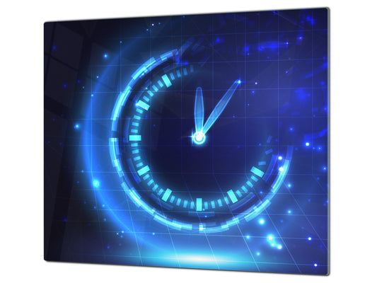 Chopping Board - Induction Cooktop Cover - Glass Cutting Board – Impact & Shatter Resistant – MEASURES: SINGLE: 60 x 52 cm; DOUBLE: 2 x 30 x 52 cm; D42 Modern Art Series : Sign of the Times