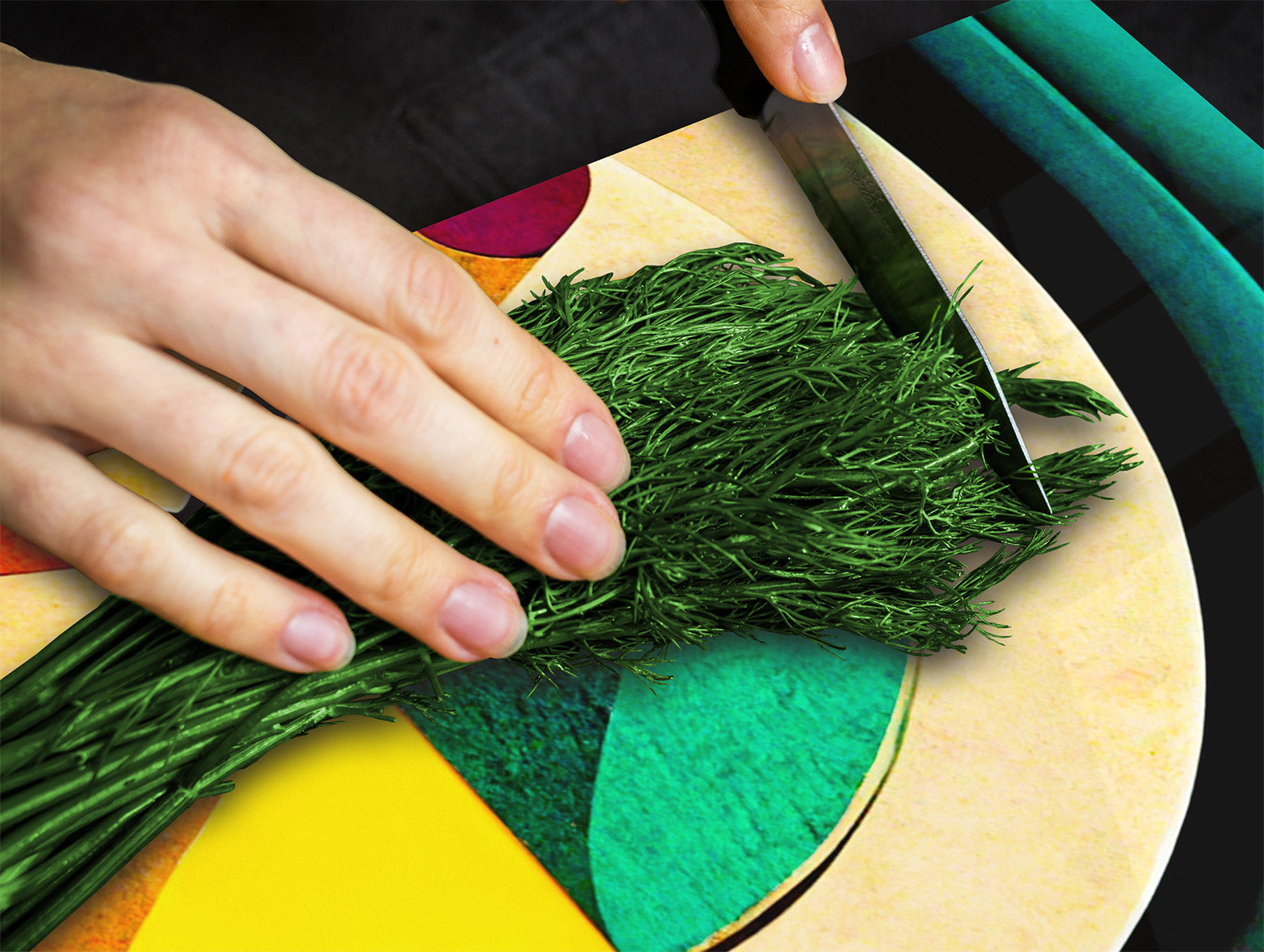 Tempered Glass Multi-Function Board: Cooktop Cover, Pastry and Hot Pot Stand and Worktop Saver – MEASURES: SINGLE: 60 x 52 cm; DOUBLE: 2 x 30 x 52 cm; D43 Abstract Concepts Series 2 : Flow of Time