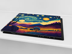 Tabla de cortar - Cubierta de la placa de inducción D04 Serie Bebidas: Cerezas 7