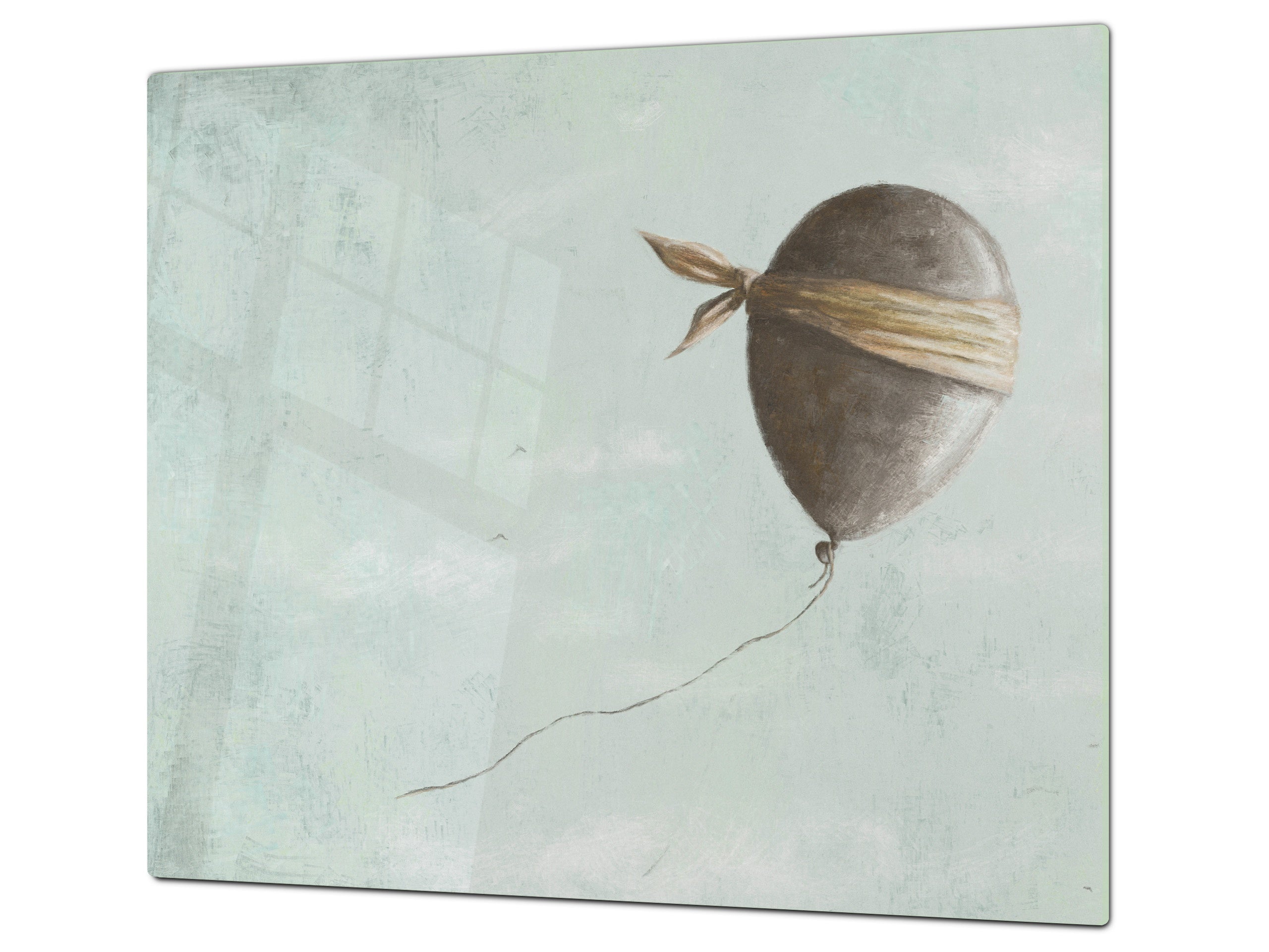 Versatile Tempered Glass Worktop Saver and Induction Cooktop Cover – Durable and Scratch-Resistant – MEASURES: SINGLE: 60 x 52 cm; DOUBLE: 2 x 30 x 52 cm; D41 Abstract Concepts Series 1 : Blind Balloon in the Sky