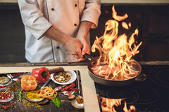 Induction Cooktop Cover –Shatter Resistant Glass Kitchen Board – Hob cover; MEASURES: SINGLE: 60 x 52 cm (23,62” x 20,47”); DOUBLE: 30 x 52 cm (11,81” x 20,47”); D38 Herbs and spices Series : Rustical spices