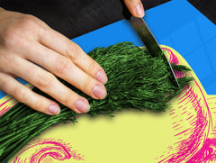 KITCHEN BOARD & Induction Cooktop Cover – Glass Pastry Board - Tempered Glass Chopping Board and Serving Tray – DIMENSIONS: SINGLE: 23,62” x 20,47”; DOUBLE: 11,81” x 20,47” – D44 Pop Art Series : Pop Art Cup of Coffee 2