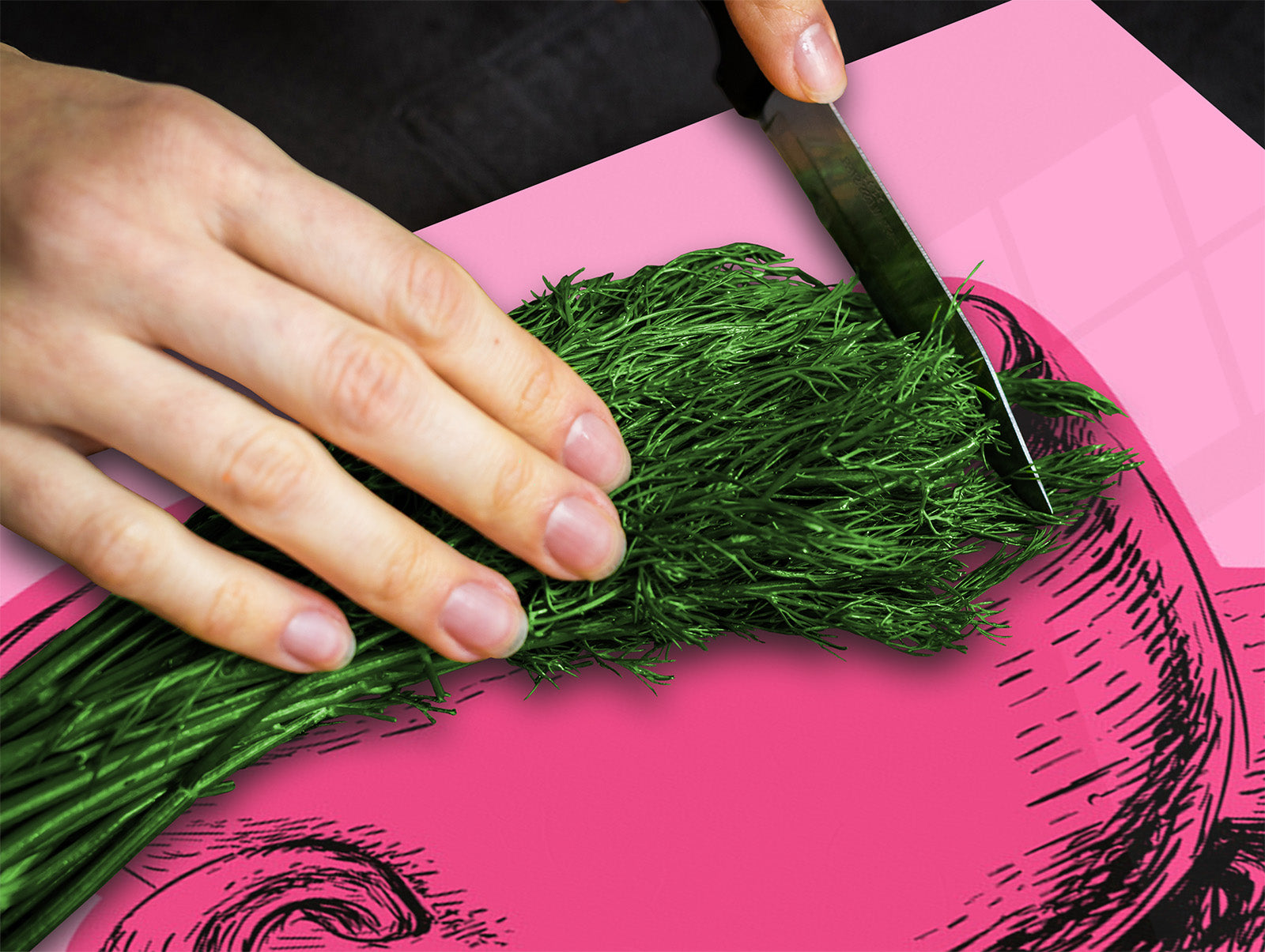 KITCHEN BOARD & Induction Cooktop Cover – Glass Pastry Board - Tempered Glass Chopping Board and Serving Tray – DIMENSIONS: SINGLE: 23,62” x 20,47”; DOUBLE: 11,81” x 20,47” – D44 Pop Art Series : Pop Art Cup of Coffee 5