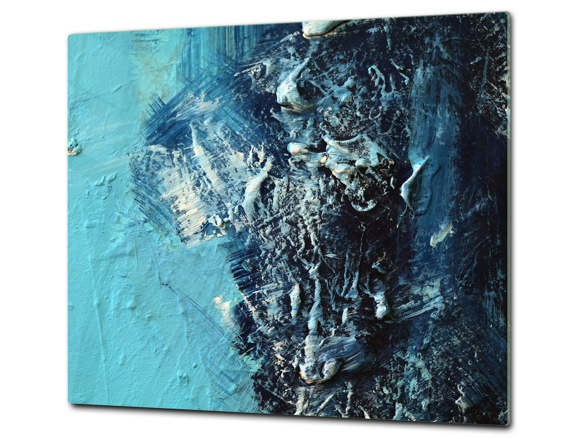 TEMPERED GLASS CHOPPING BOARD – Glass Cutting Board and Worktop Saver; MEASURES: SINGLE: 60 x 52 cm (23,62” x 20,47”); DOUBLE: 30 x 52 cm (11,81” x 20,47”); D36 Textures Series : Vintage texture