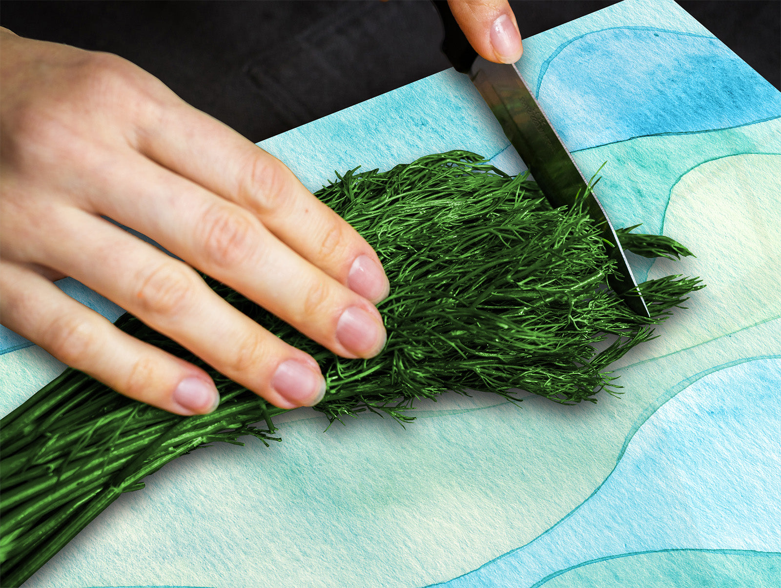 Tabla de cortar - Cubierta de la placa de inducción D04 Serie Bebidas: Cerezas 7