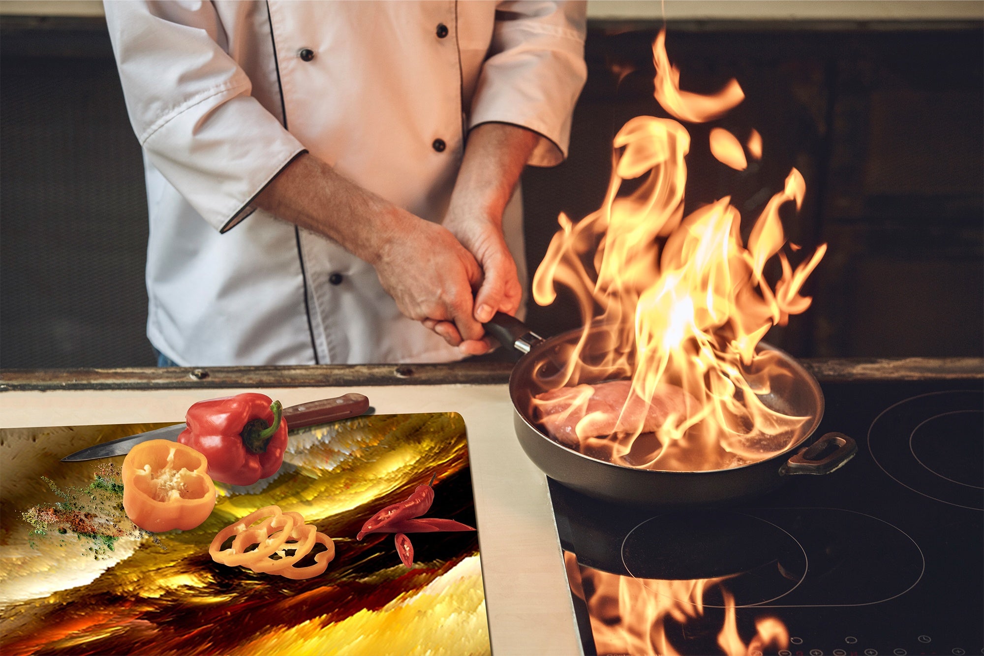 Couvre-plaques de cuisson; D04 Série Boissons Cerises 7