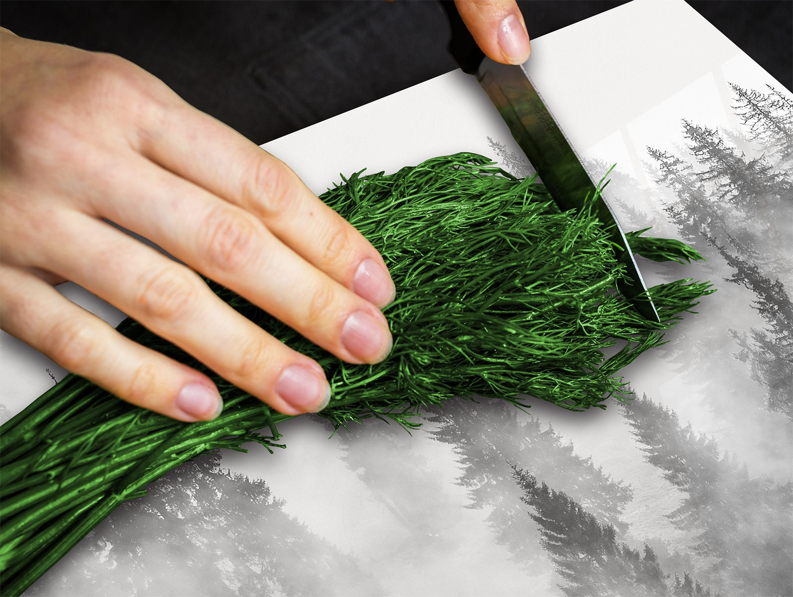 Tabla de cortar - Cubierta de la placa de inducción D04 Serie Bebidas: Cerezas 7