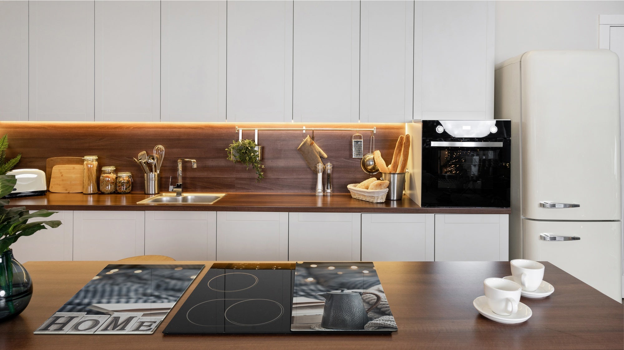 Chopping Board Set - Induction Cooktop Cover –Glass Cutting Board; MEASURES: SINGLE: 60 x 52 cm (23,62” x 20,47”); DOUBLE: 30 x 52 cm (11,81” x 20,47”); D39 Miscellaneous Series : Home