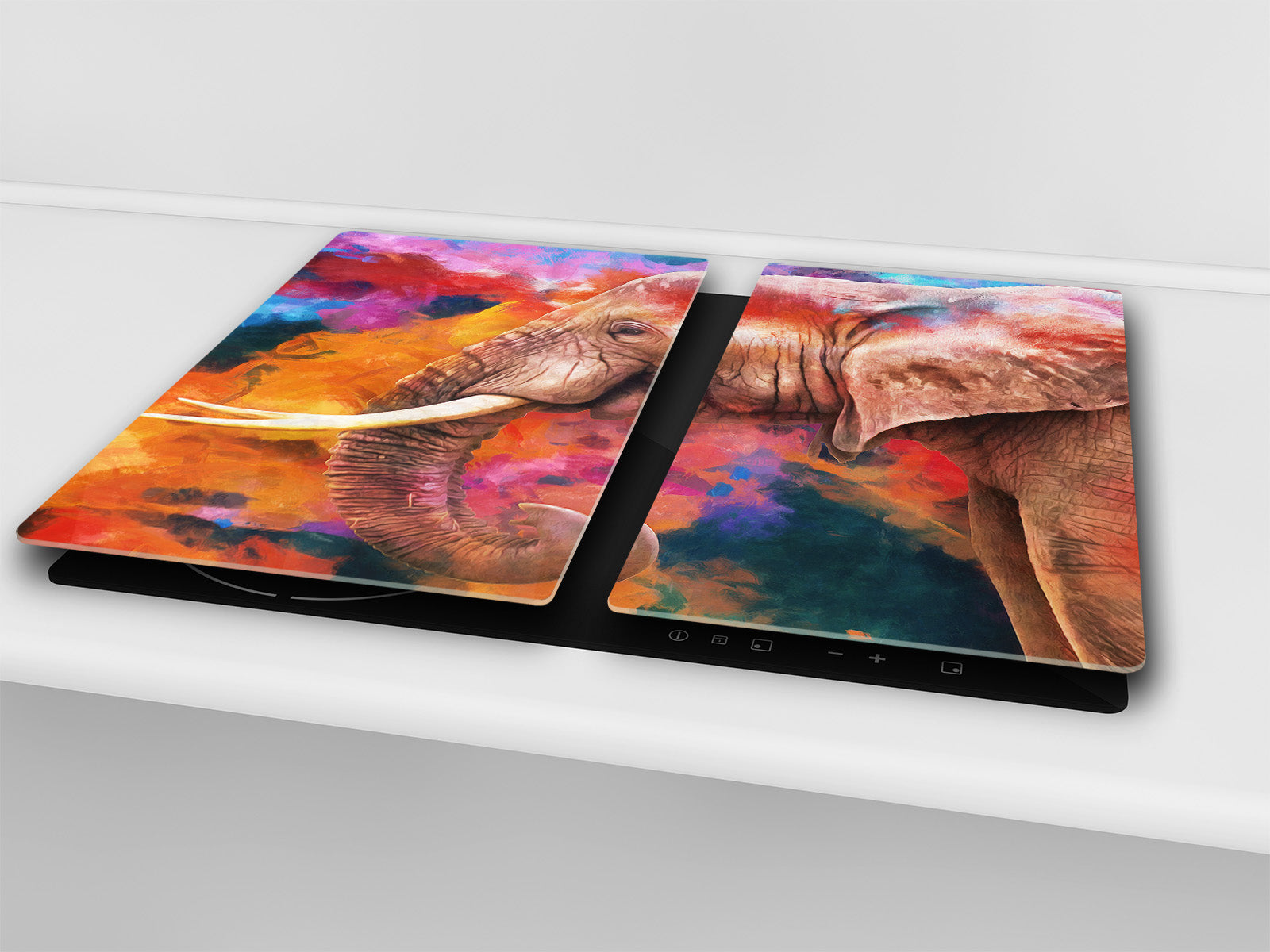 Schneidbrett aus Hartglas und schützende Arbeitsoberfläche D04 Drinks Series: Cherries 7