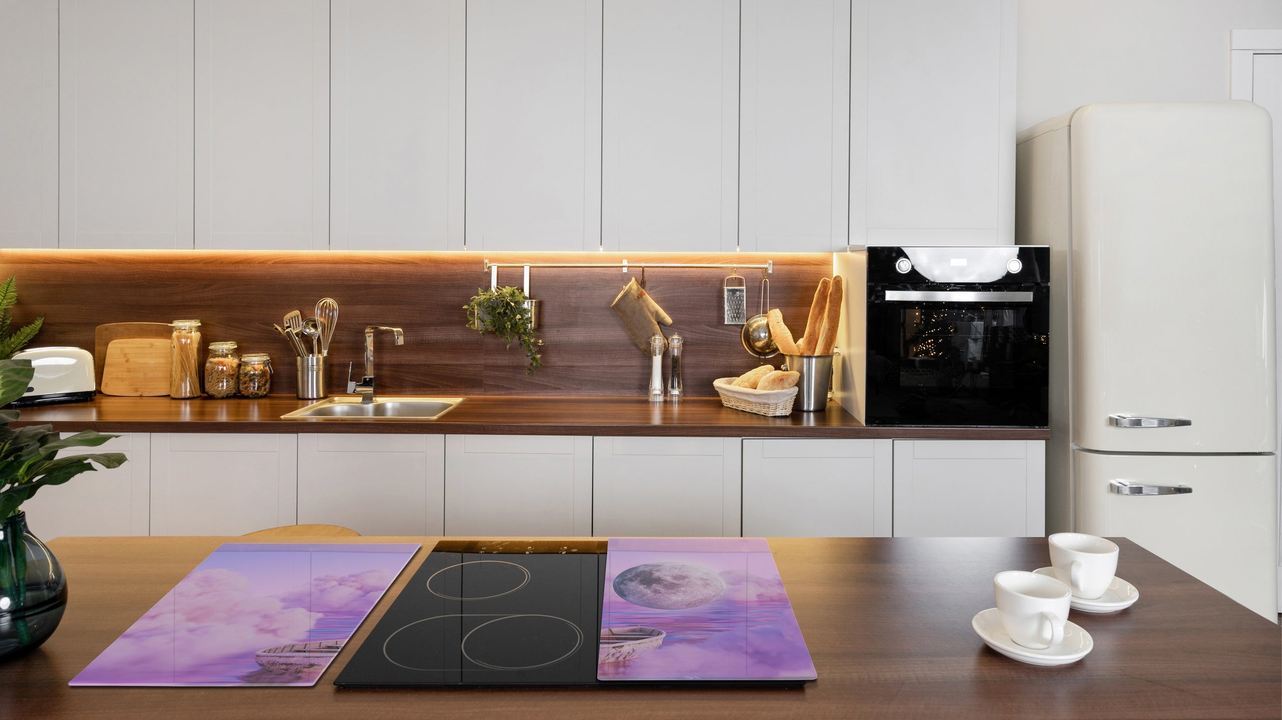 Tabla de cortar - Cubierta de la placa de inducción D04 Serie Bebidas: Cerezas 7