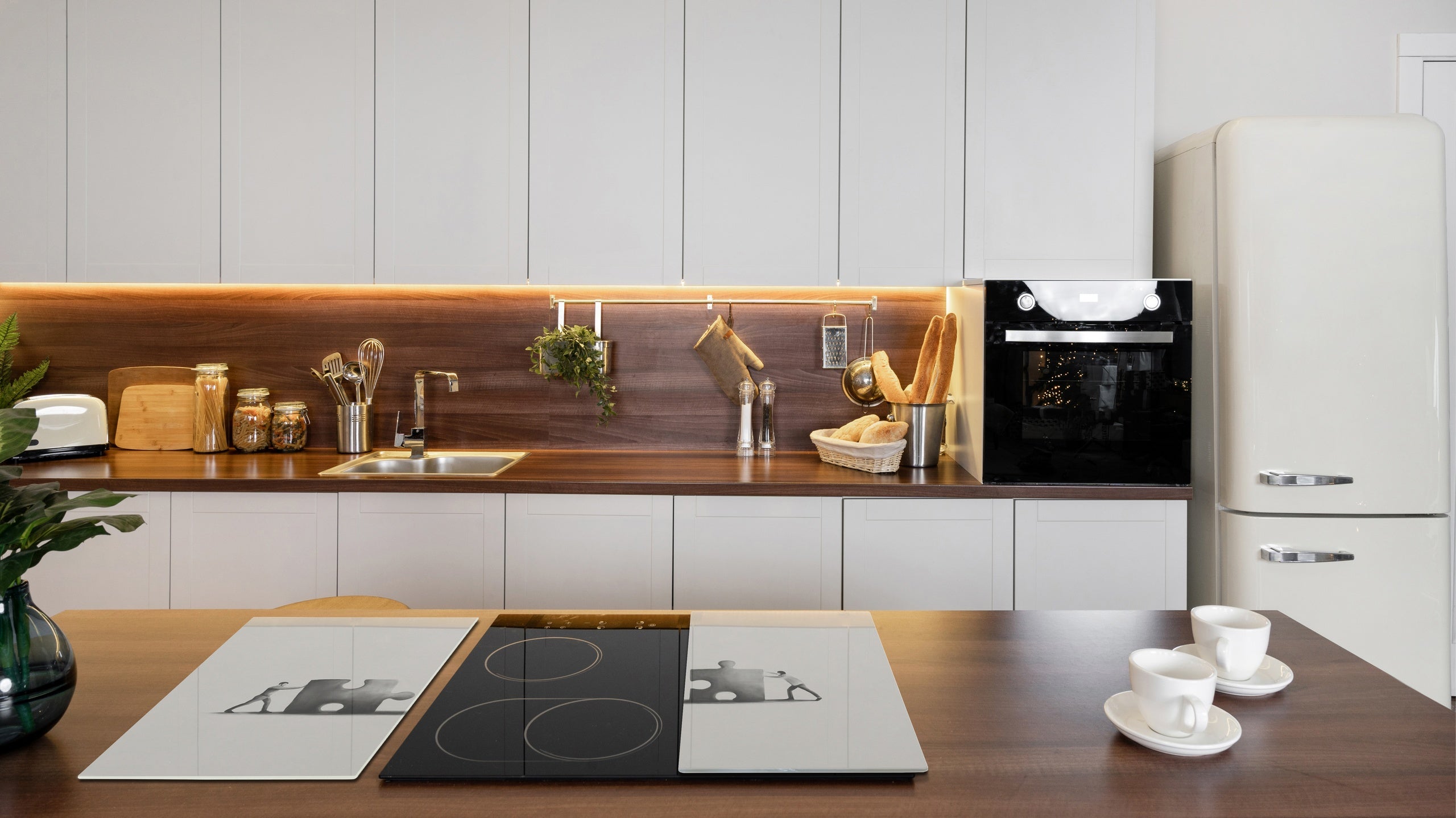 Tabla de cortar - Cubierta de la placa de inducción D04 Serie Bebidas: Cerezas 7