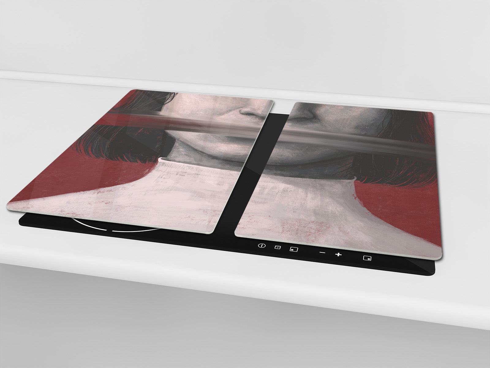 Tabla de cortar - Cubierta de la placa de inducción D04 Serie Bebidas: Cerezas 7