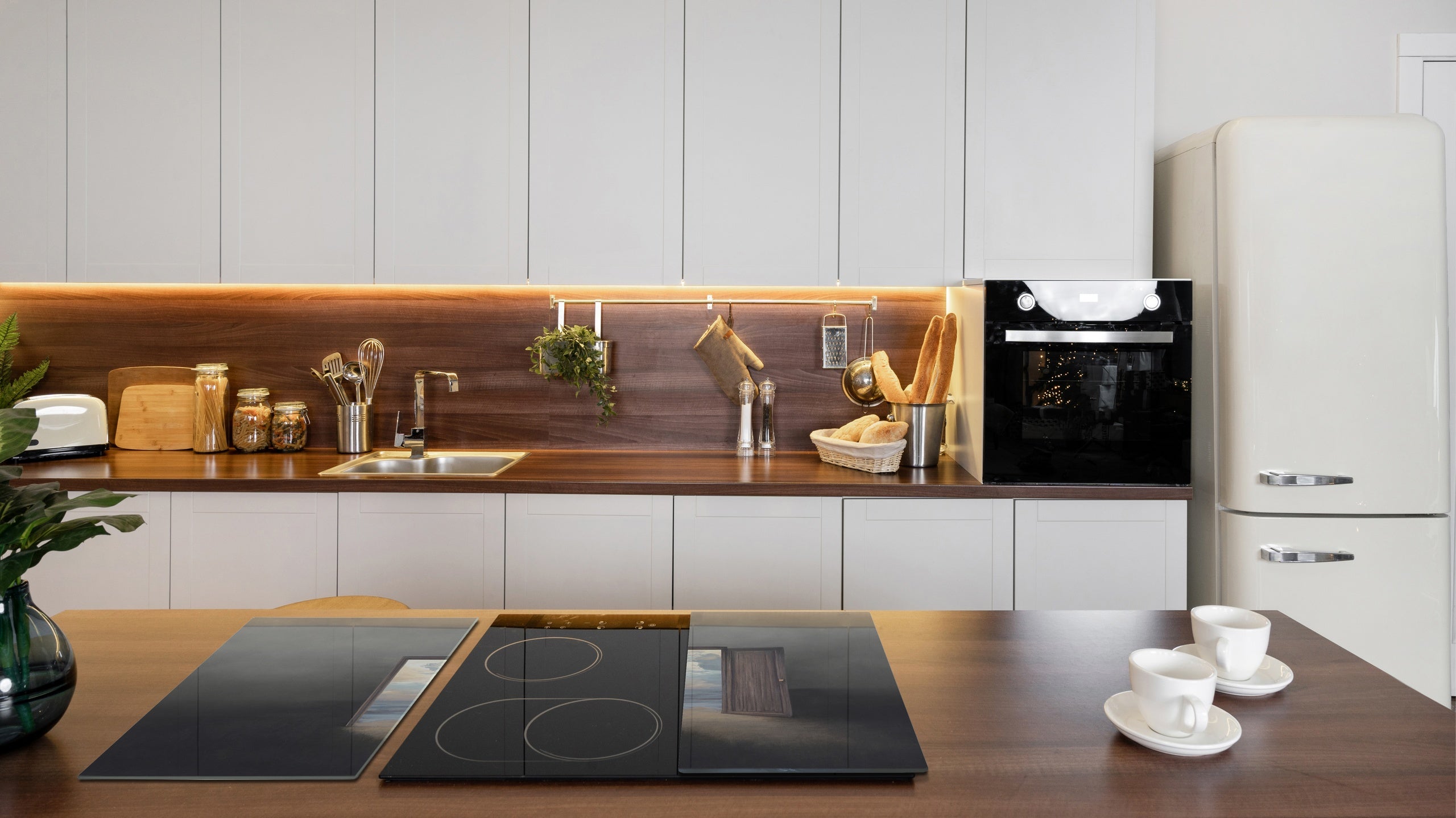 Tempered Glass Multi-Function Board: Cooktop Cover, Pastry and Hot Pot Stand and Worktop Saver – MEASURES: SINGLE: 60 x 52 cm; DOUBLE: 2 x 30 x 52 cm; D43 Abstract Concepts Series 2 : Entrance to the World of Dreams