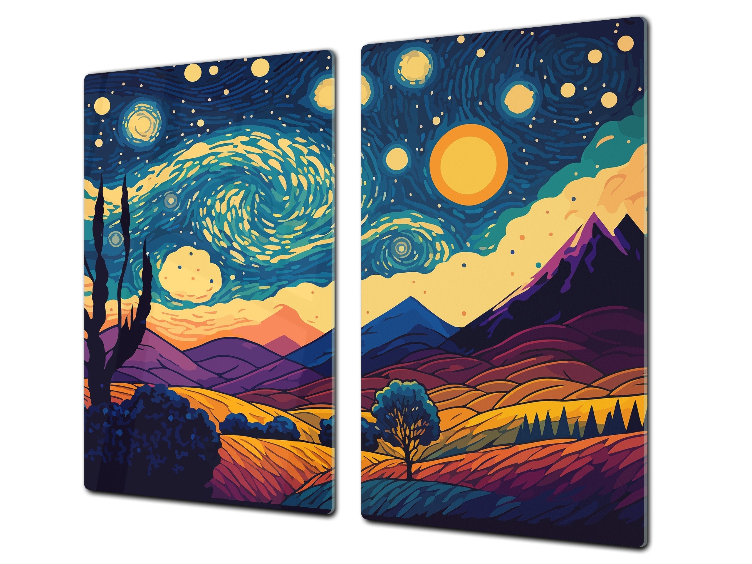 Tabla de cortar - Cubierta de la placa de inducción D04 Serie Bebidas: Cerezas 7